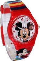 Armbanduhr mit Geschenkbox - Mickey Mouse, Rot